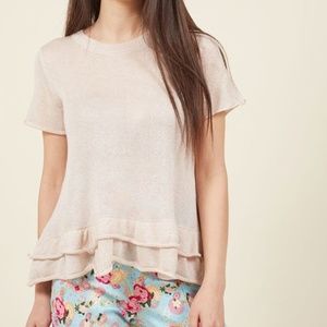 Giddy and Glittery Knit Top in 2X